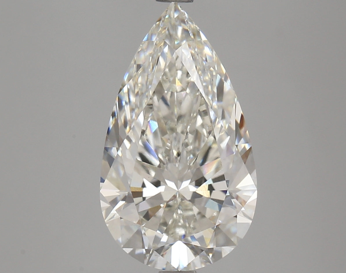 Pear 4.34ct H VS1