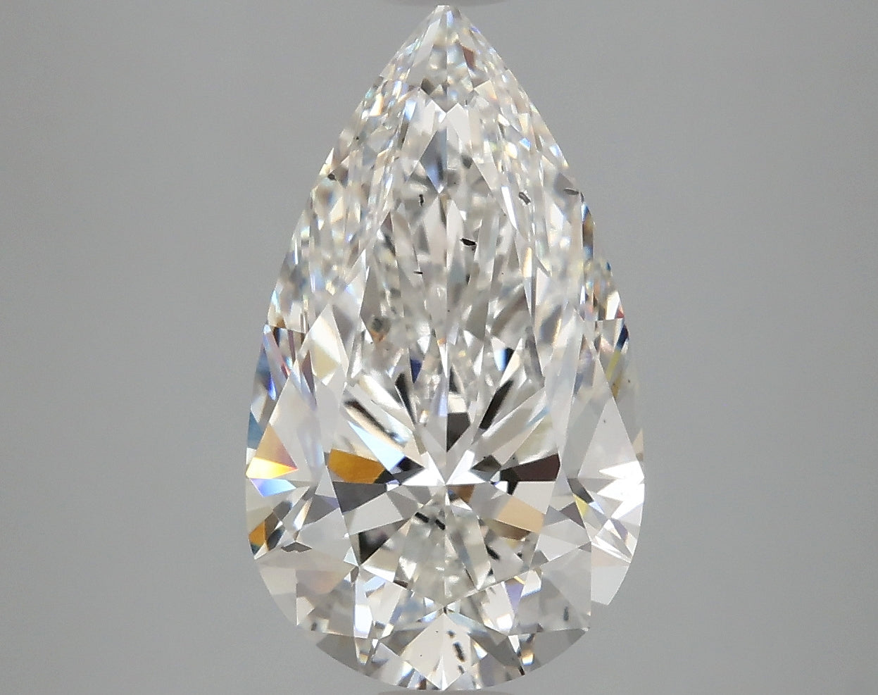 Pear 4.08ct F SI1