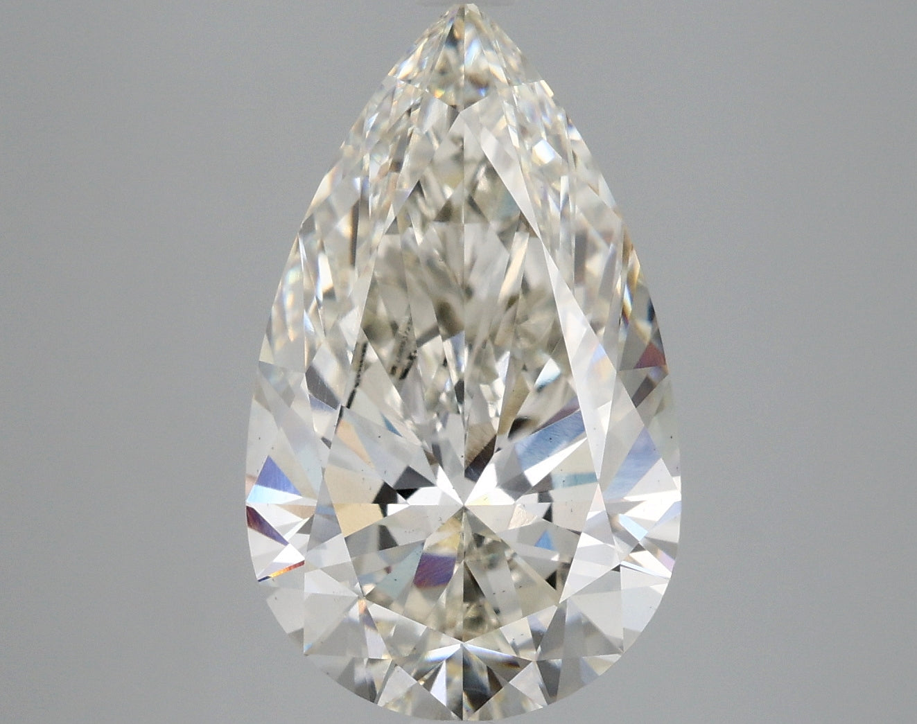 Pear 4.97ct H VS2