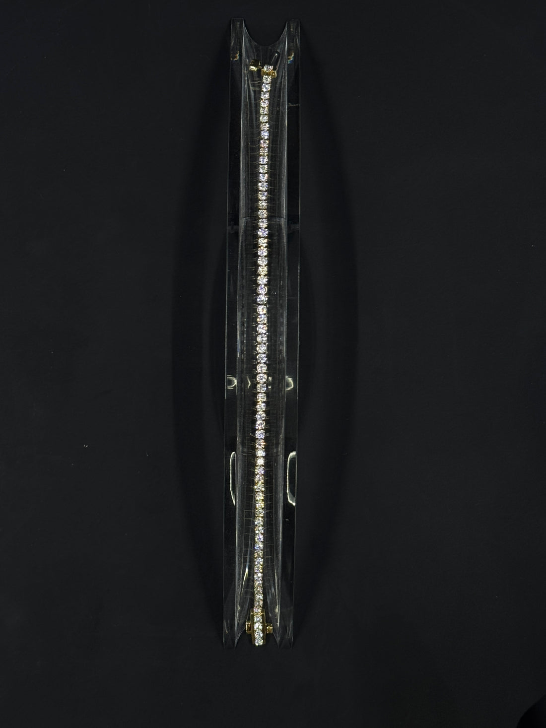 14k Yellow Gold 3ctw Lab-Grown Diamond Tennis Bracelet – 6.75"