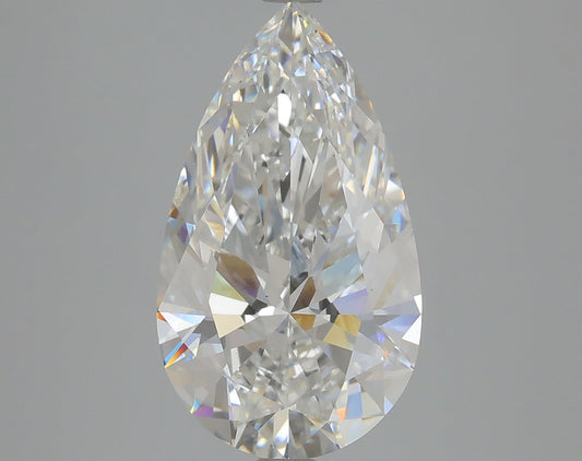 Pear 4.07ct F VS1