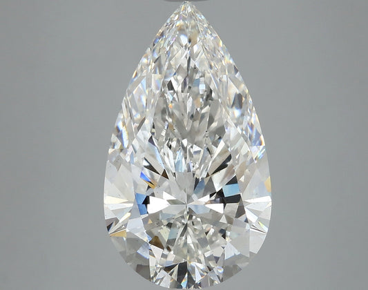 Pear 4.72ct F SI1