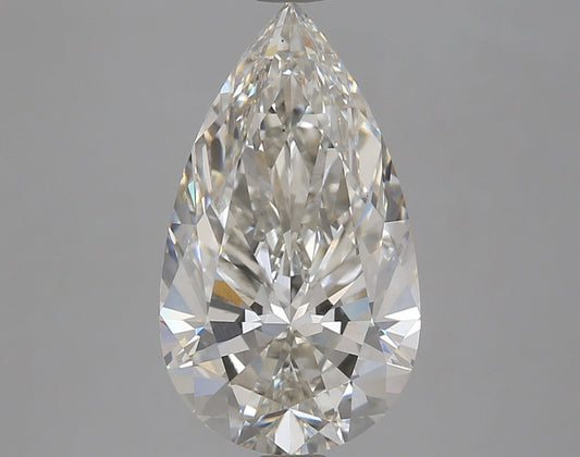 Pear 4.08ct H VS1