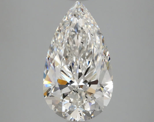 Pear 4.08ct F SI1