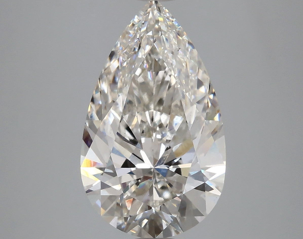 Pear 3.93ct H VS2