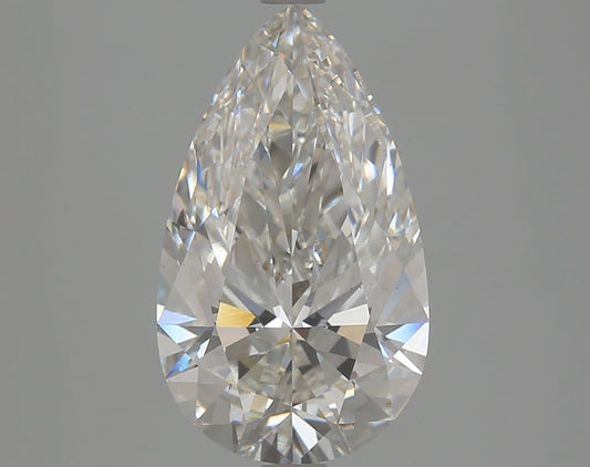 Pear 4.37ct H VS1