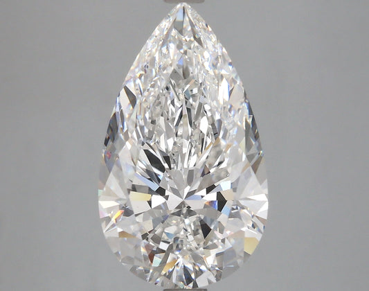 Pear 4.53ct F VS1