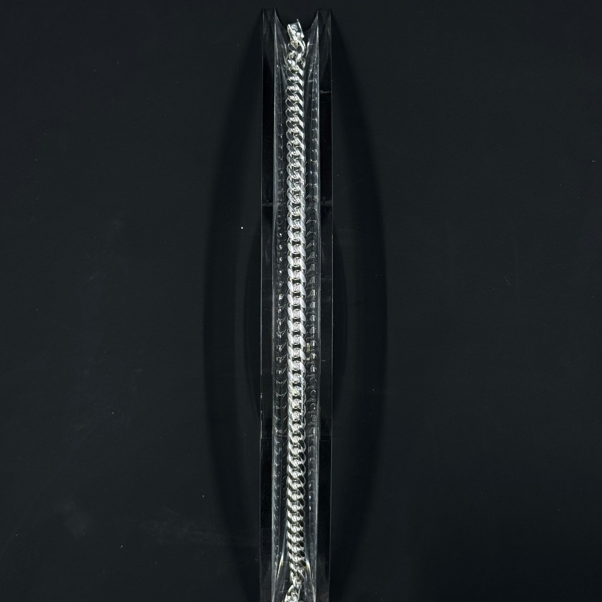5mm Sterling Silver Cuban Chain Bracelet – Multiple Lengths