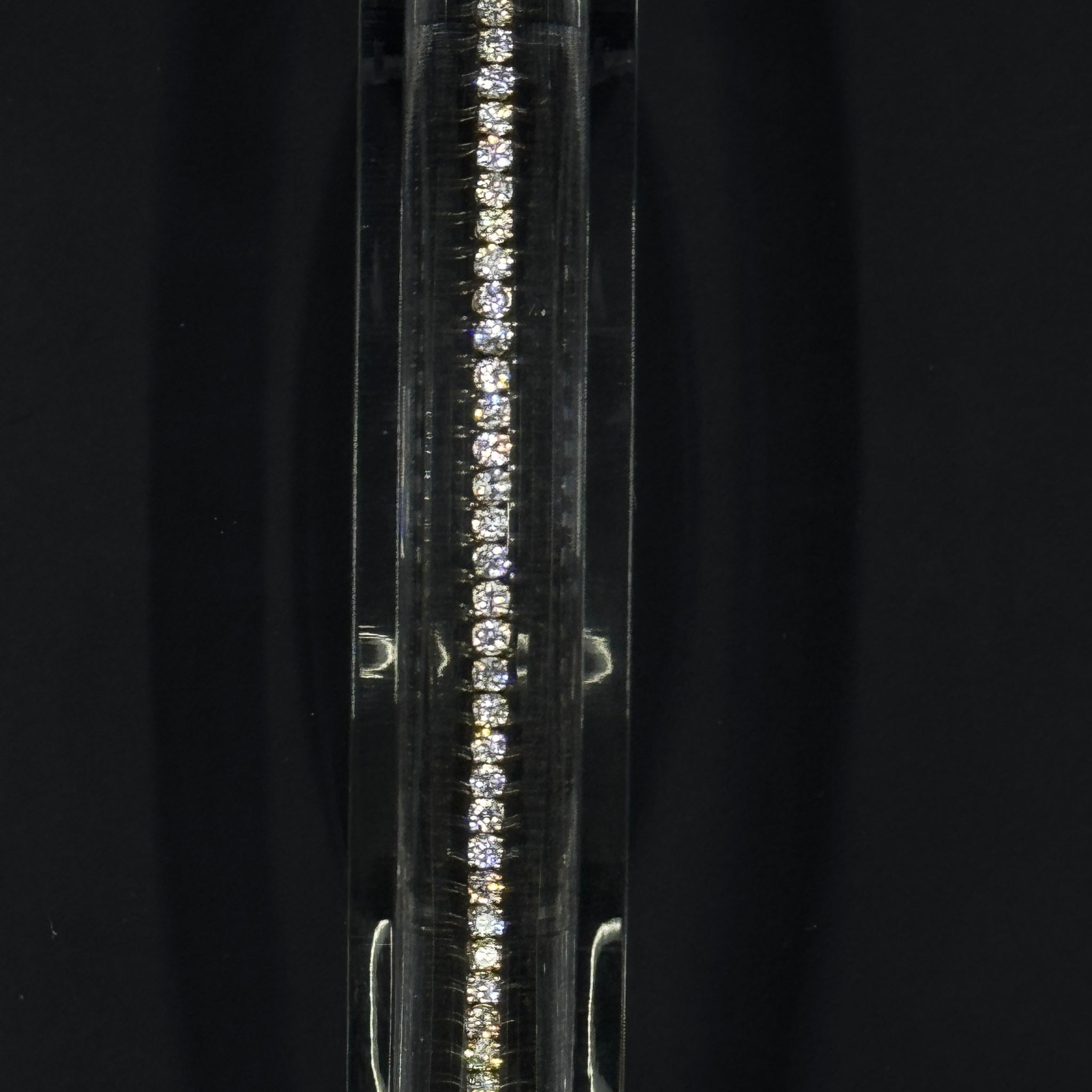 14k Yellow Gold 3ctw Lab-Grown Diamond Tennis Bracelet – 7"