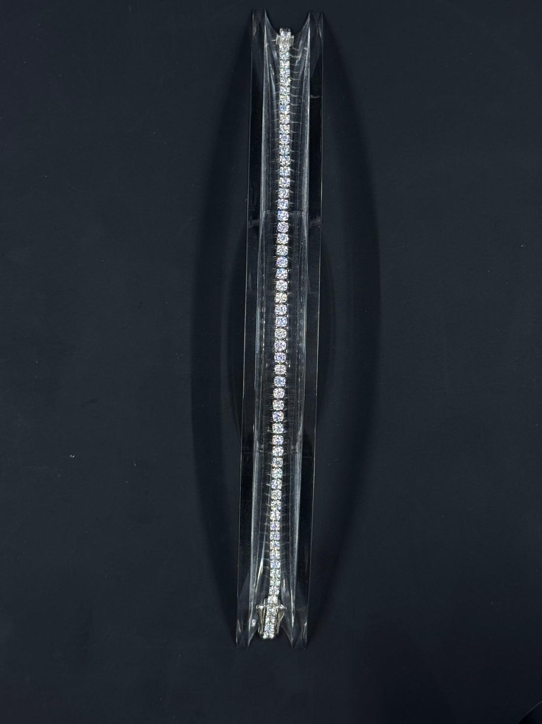 14k White Gold 5ctw Lab-Grown Diamond Tennis Bracelet – 7"