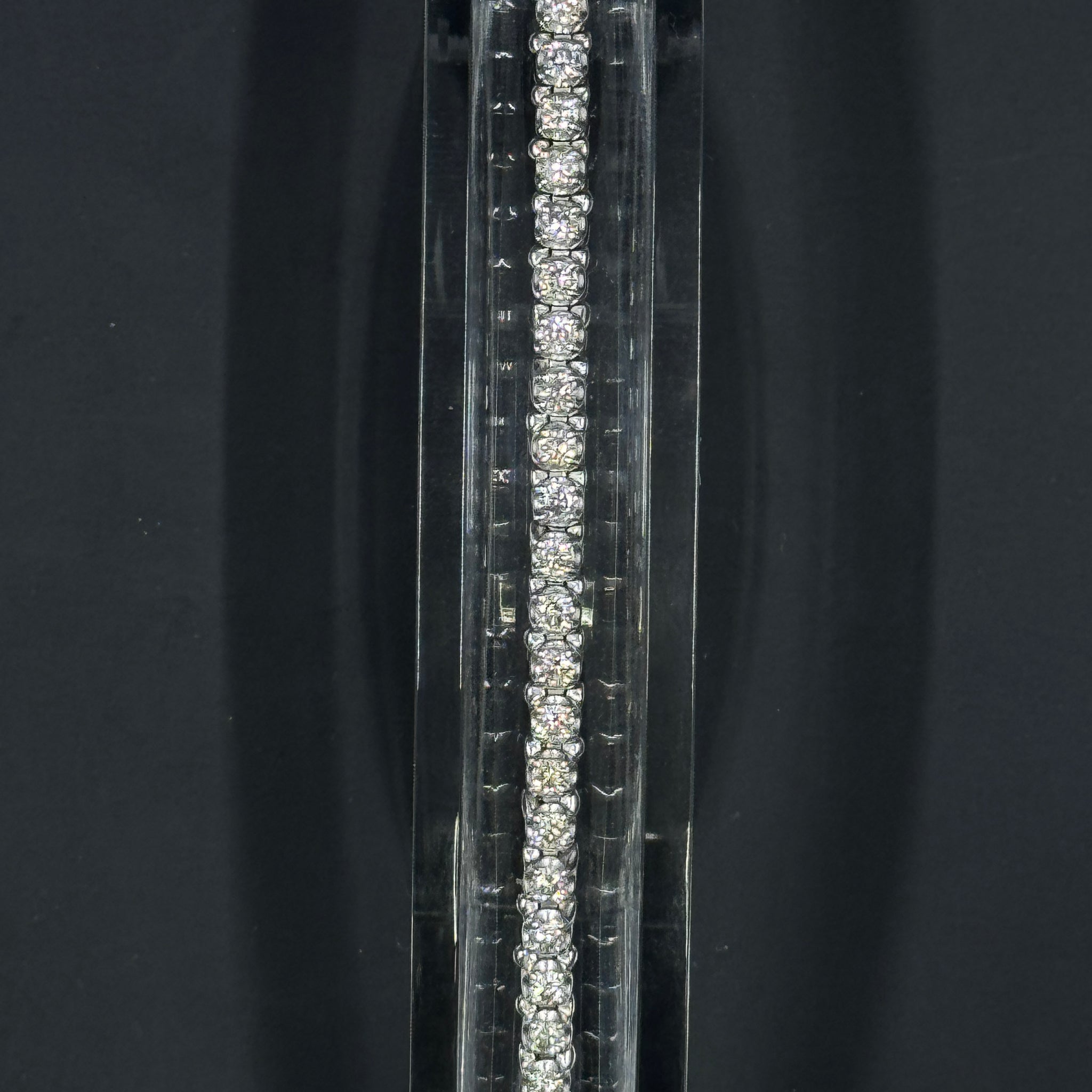 14k White Gold 2.8ctw Natural Diamond Tennis Bracelet – 7"