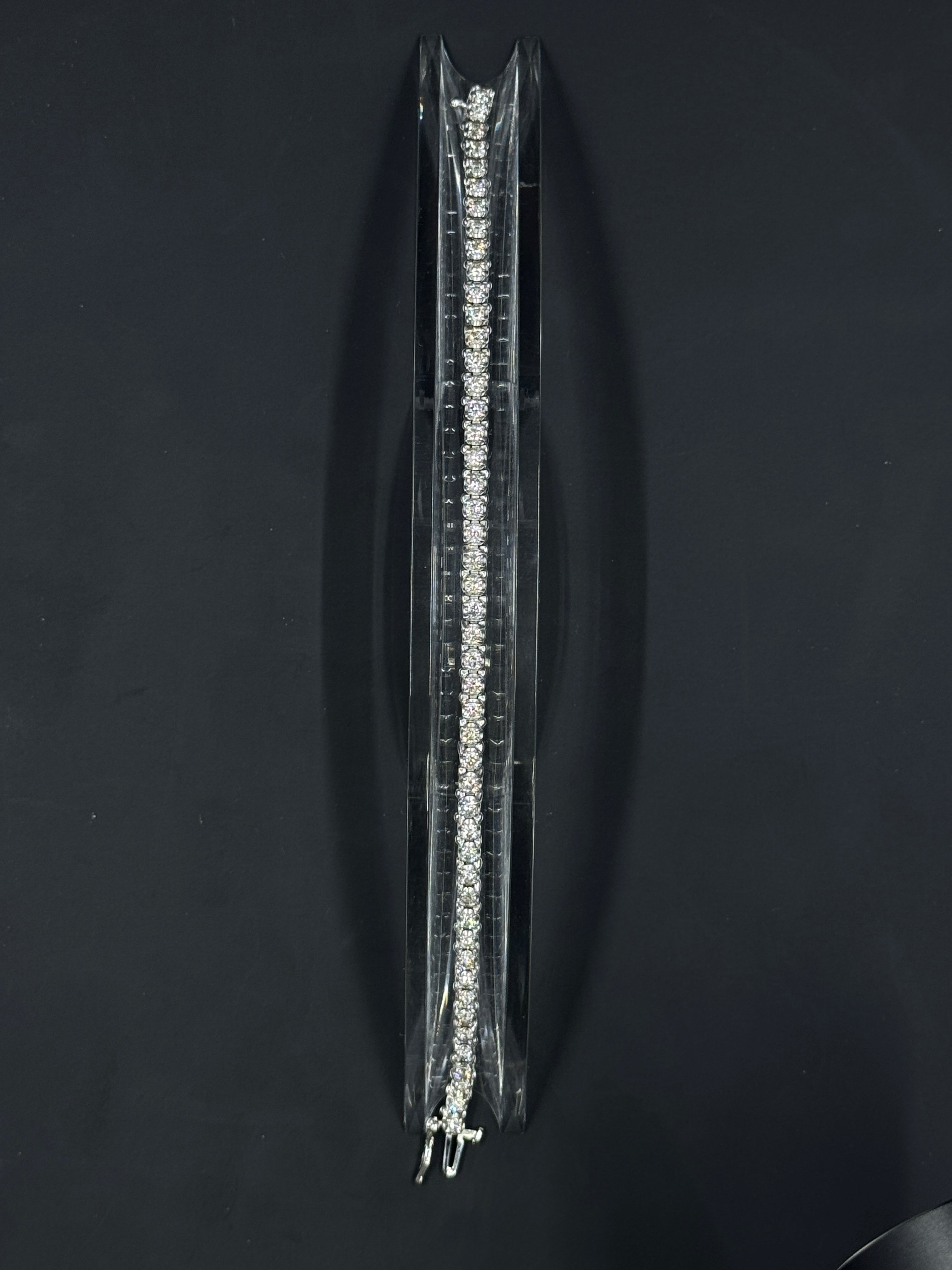 14k White Gold 2.8ctw Natural Diamond Tennis Bracelet – 7"